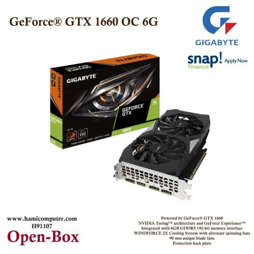 Gigabyte Geforce Gtx 1660 Oc 6G "H91107"