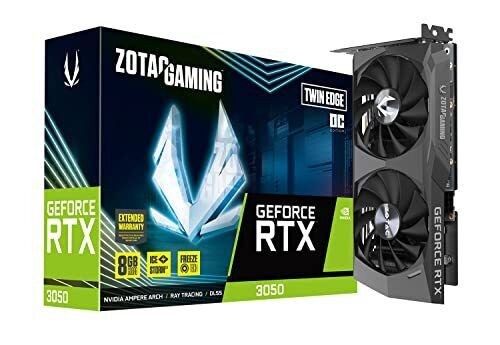 Gaming Geforce Rtx 3050 Twin Edge Oc 8Gb Gddr6 128-Bit 14 Gbps Pcie 4.0