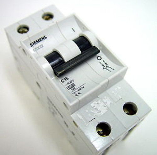 Siemens 5SX22 C15 Miniature Circuit Breaker Contactor 2 Pole 480V