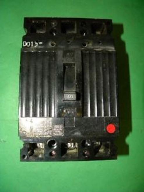 General Electric TED134040 Circuit Breaker 40 Amp 3 Pole