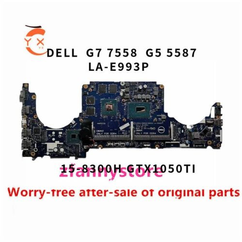 For Dell G7 7588 G5 5587 Laptop Motherboard I5-8300H La-E993P 9Dht1 09Dht1