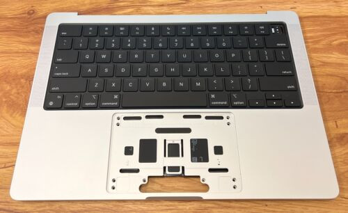 Macbook Pro 14 A2442 2021 Silver Top Case Palmrest W/ Keyboard Battery Grade "A"