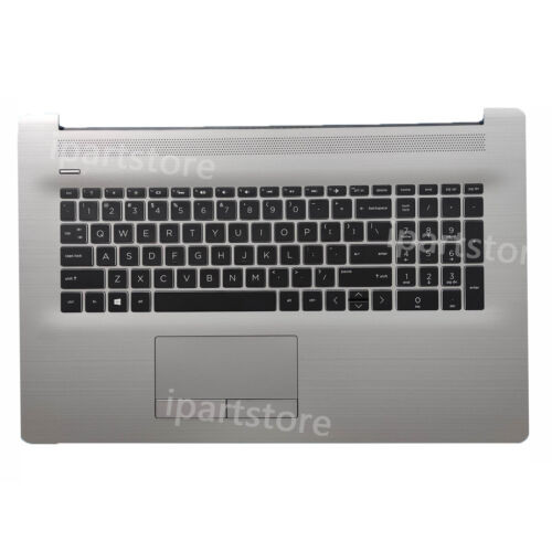 New For Hp 17T-By 17-Ca 17-By Palmrest Backlit Keyboard Silver Gray No Cd-Rom
