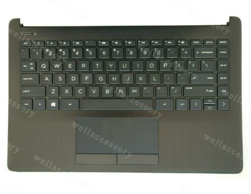 New For Hp Pavilion 14-Df 14-Dk 14-Cf Palmrest Us Keyboard Touchpad L24818-001