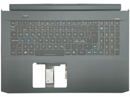 Acer Predator Helios Ph317-54 Palmrest Cover Keyboard Nordic Black Backlit