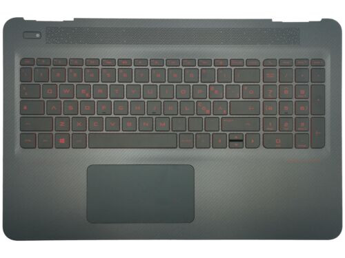 Hp Omen 15-Ax Palmrest Touchpad Cover Keyboard Italian Black Backlit 859735-061