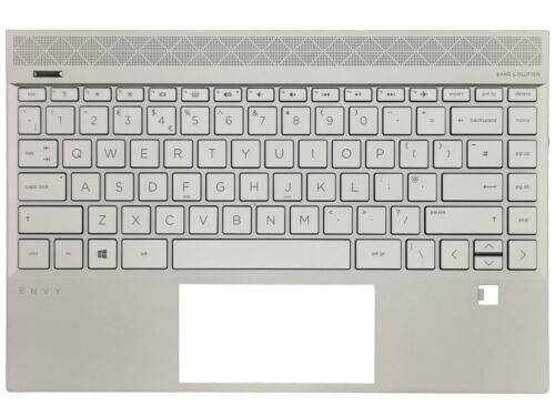 Genuine Hp Envy 13-Aq Palmrest Cover Keyboard  Silver Backlit L53415-031