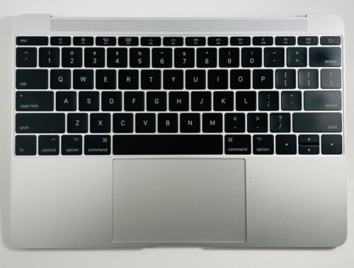 Apple Macbook 12" A1534 2016-2017 Palmrest Top Case Keyboard+Touchpad Silver Us
