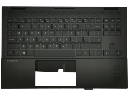 Genuine Hp Omen 15-Ek Palmrest Cover Keyboard  Black Backlit M00840-031