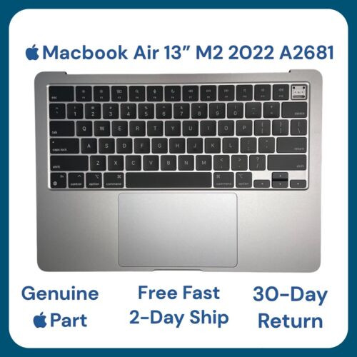 ? Macbook Air 13" M2 2022 A2681 Keyboard Palmrest Top Case Batt Trackpad Gray