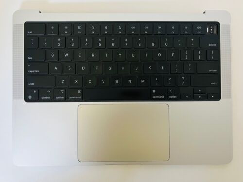 Apple Macbook Pro M1 14" A2442 Keyboard Topcase Battery Trackpad Speakers Silver