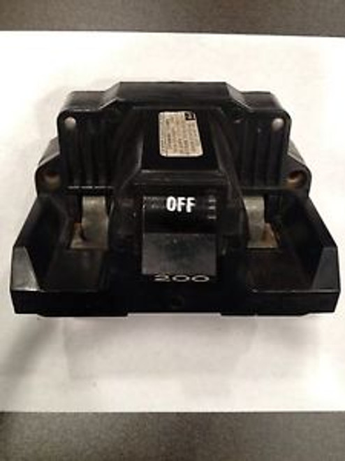 FEDERAL FPE 2B200 2 POLE 200 AMP 240 VOLT MAIN CIRCUIT BREAKER