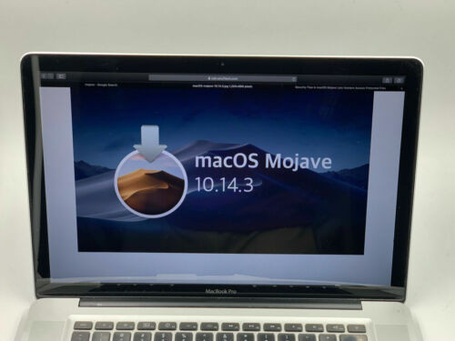 Apple Macbook Pro 15" Ultra Upgrade Macos 10.14 Mojave Core I5 8Gb Ram 256Gb Ssd