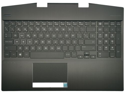 Genuine Hp Omen 15-Dh Palmrest Cover Keyboard Spanish Black Backlit L57325-071