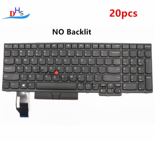 20Pcs 01Yp560 For Lenovo Thinkpad E580 E585 L580 T590 E590 E595 L590 Us Keyboard