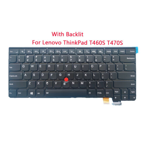 Keyboard Backlit W/ Pointer For Lenovo Thinkpad T460S T470S 00Pa452 Sn20H42364