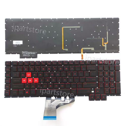 New For Hp Omen 17-An 17-An001Ca 17-An008Ca 17-An010Ca  Keyboard Backlit Black
