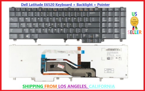 Dell Latitude Backlit Us Keyboard Pointer E6520 E6530 E5520 E5520M E5530 E6540