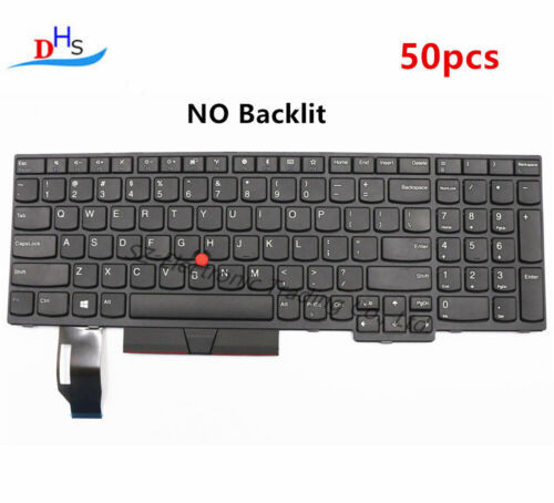 50Pcs 01Yp560 For Lenovo Thinkpad E580 E585 L580 T590 E590 E595 L590 Us Keyboard