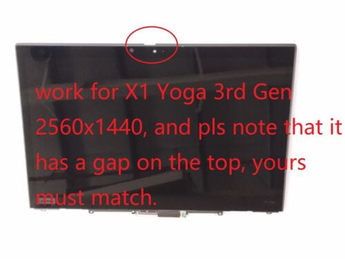 14" Wqhd Lcd Led Screen Touch Assembly For Lenovo Thinkpad Fru: 01Yt250
