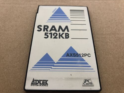 Adtek 512Kb Sram Pcmcia Sram Card No Battery