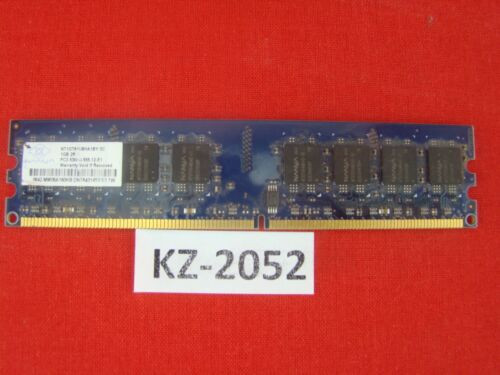 1Gb Nanya Ddr2 Ram 667Mhz Pc2-5300U Dimm 240-Pol. Cl5 Nt1Gt64U8Ha1By-3C #Kz-2052