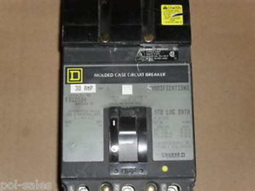 Square D FA32030 Series 2 30 Amp Circuit Breaker SqD