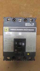 SQUARE D FAL32060 Circuit Breaker 240V 250DC 60A 3P 60 AMP