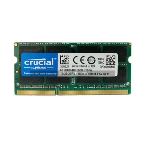 Crucial Ddr3 Memory Ram 16 Gb 1600 Mhz Pc3-12800S 2Rx8 204-Pin Laptop So-Dimm