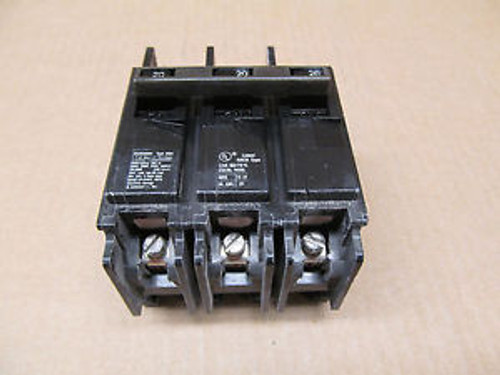 1 I-T-E ITE BQ3B020H BQH 20 AMP 3 POLE 240 VAC CIRCUIT BREAKER