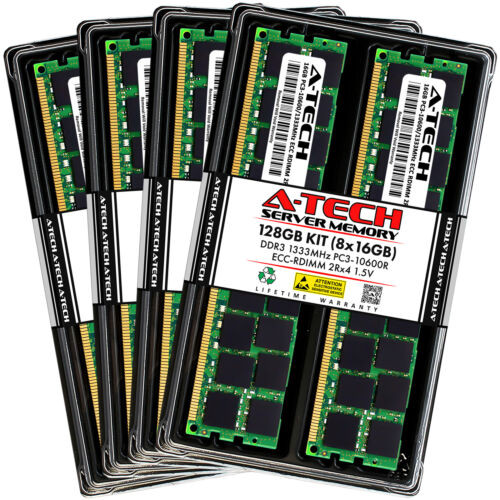 128Gb 8X 16Gb Pc3-10600R Rdimm Intel P4224Ip4Lhkc P4304Cr2Lfkn Memory Ram