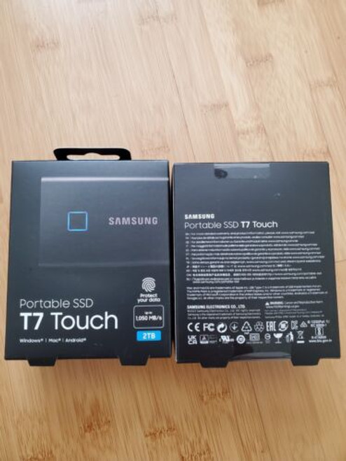 Samsung T7 Touch Portable Ssd - 2 Tb - Usb 3.2 Gen.2 External Ssd# Mu-Pc2T0K/Ww