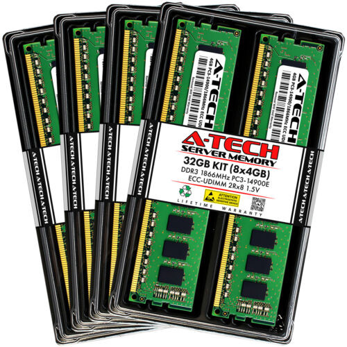 32Gb 8X 4Gb Pc3-14900E Ecc Udimm Asus Rs700-E7/Rs4 Rs700-X7-Ps4 Memory Ram