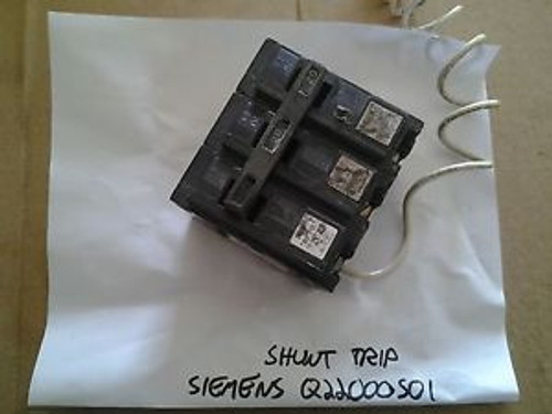 Siemens Q22000S01 20A 2P 1PH 240VAC Plug In Shunt Trip Circuit Breaker