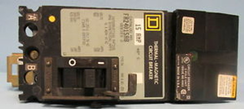 SQUARE D 15A SER.2 240-4880V 25K-18K THERMAL-MAGNETIC CIRCUIT BREAKER FA24015AB