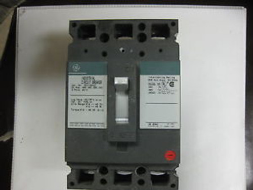 1 GENERAL ELECTRIC TED134020 3POLE 20AMP 480V GREEN LABEL CIRCUIT BREAKER