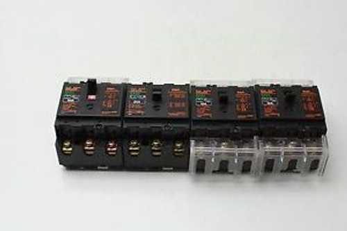 4 Fuji Electric Circuit Breakers 30/20/10 Amp Models EA33 EA33AC