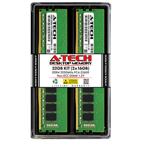 32Gb 2X16Gb Ddr4-3200 Asrock A520M/Ac A520M-Hvs B460 Phantom Gaming 4 Memory Ram
