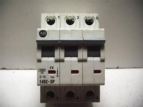 ALLEN-BRADLEY 1492-SP3C150 15A 415VAC 3 POLE CIRCUIT BREAKER