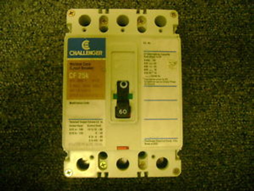 CHALLENGER CIRCUIT BREAKER CAT CE3060 60 AMP 600 VOLT 3 POLE