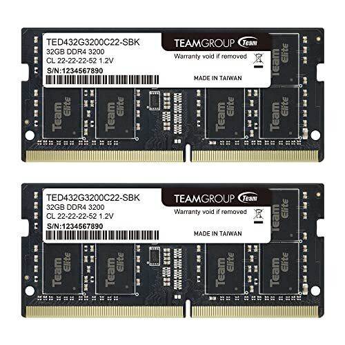 Elite Ddr4 64Gb Kit (2 X 32Gb) 3200Mhz Pc4-25600 Cl22 Unbuffered Non-Ecc 1.2V