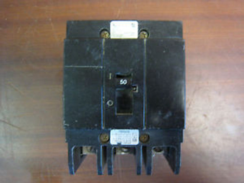 CUTLER HAMMER GHB3050 50 AMP 3 POLE 50A 3P CIRCUIT BREAKER USED