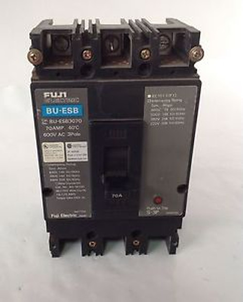 FUJI ELECTRIC  70A 600V 3P CIRCUIT BREAKER  BU-ESB3070