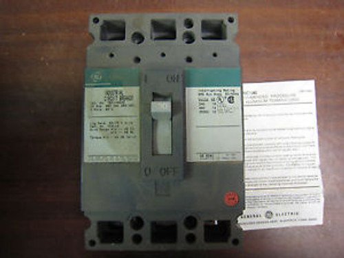 GE TED134030 30 AMP 3 POLE CIRCUIT BREAKER 480V USED