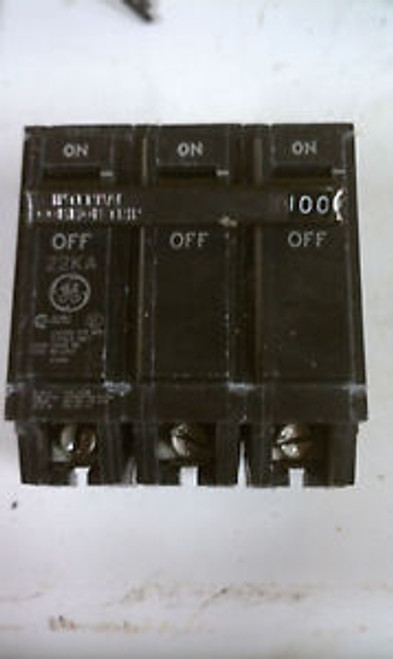 General Electric 100 amp 3-Pole Type THHQB Circuit Breaker A115