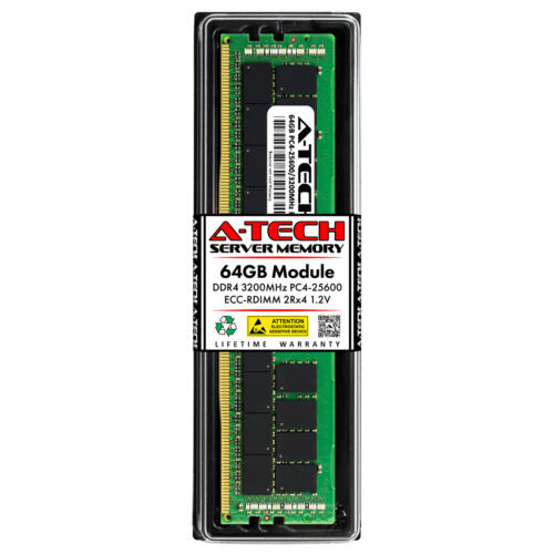 64Gb 2Rx4 Pc4-25600 Reg Rdimm (Lenovo 4Zc7A15124 Equivalent) Server Memory Ram