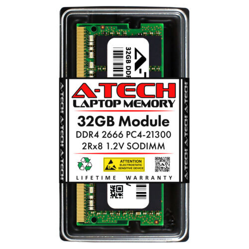 32Gb Ddr4-2666 Sodimm Hynix Hmaa4Gs7Ajr8N-Vk Equivalent Laptop Memory Ram