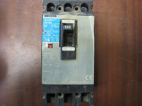 SIEMENS EFC3M100 100 AMP 3 POLE 100A 3P CIRCUIT BREAKER USED
