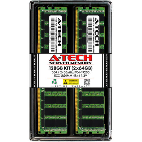 128Gb 2X 64Gb Pc4-2400 Lrdimm Asus Rs520-E8-Rs8 V2 Rs720Q-E8-Rs8-P Memory Ram