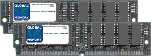 128Mb 2X64Mb Dram Simm Kit For Cisco 5000 / 5500 Series Switches (Mem-Rsm-128M)